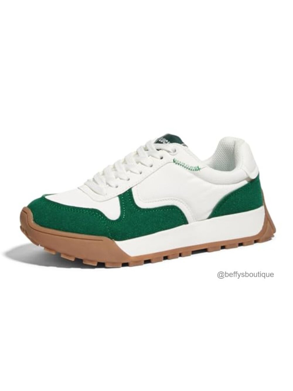 Women's Platform Canvas Sneakers Lace Up Casual Athletic Shoes